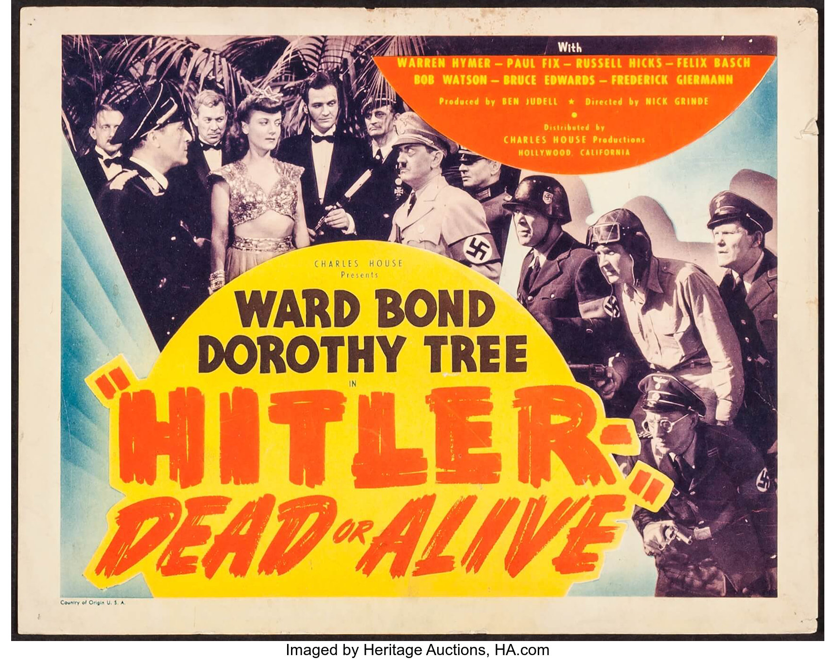 Hitler - Dead or Alive (1944). Think Inglourious Basterds, but with the Three Stooges.